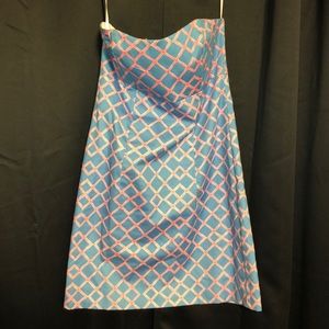 Strapless mini dress